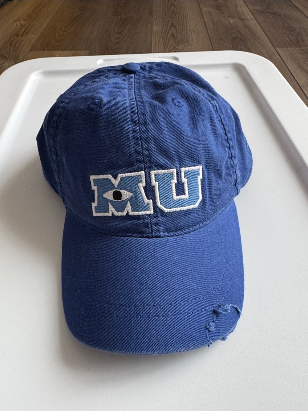 *Disney/Pixar Blue Monster’s University 'MU' Embroidered Baseball Cap